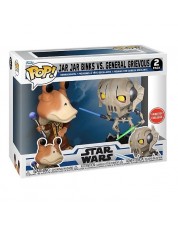 Фигурка Funko POP! Bobble: Star Wars: Clone Wars: Duels Jar Jar Binks vs General Grievous (Gamestop Exclusive) 2PK 76862