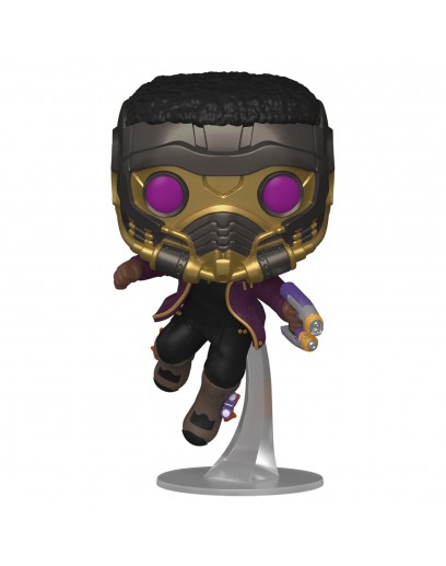 Фигурка Funko POP! Bobble: Marvel: What If: T'Challa Star-Lord 55812 (56938) 