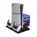 Вертикальная подставка Dobe Multifunctional Cooling & Charging Stand для PS5 Slim/PS5 (TP5-3570), Black 