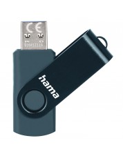 Флешка Hama "Rotate" USB 3.0, 128GB, 90MB/s, petrol blue