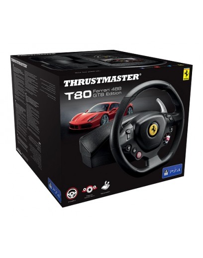 Руль Thrustmaster T80 Ferrari 488 GTB Edition (PS4 / PC) 