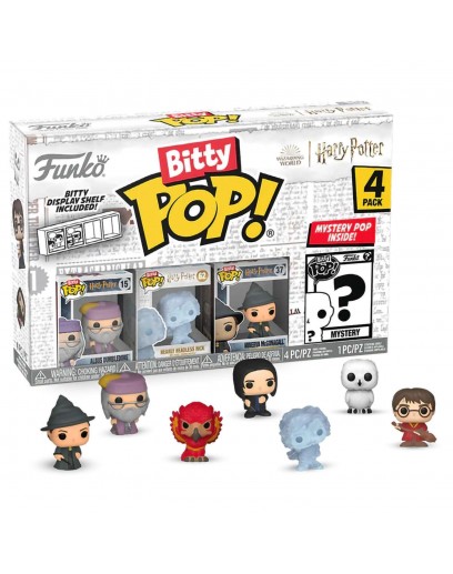 Фигурка Funko Bitty POP!: Harry Potter S3: Dumbledore+HeadlessNick+McGonagal+Mystery (1 of 4) 4PK 71317 