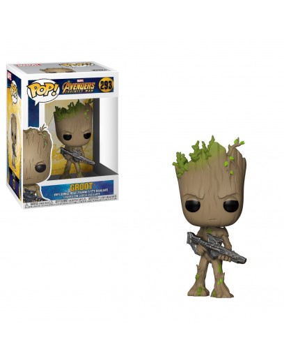 Фигурка Funko POP! Bobble: Marvel: Avengers Infinity War: Groot w/Blaster 26904 