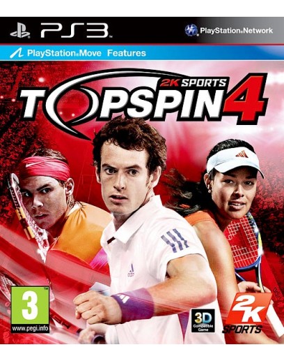 Top Spin 4 (с поддержкой PS Move, 3D) (PS3) 