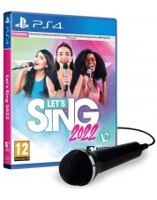 Let's Sing 2022 - Single Mic Bundle (Игра + Микрофон) (английская версия) (PS4)
