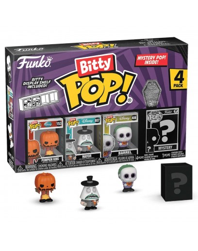 Фигурка Funko Bitty POP!: Disney TNBC S2: Pumpkin Jack+Mayor+Barrel+Mystery (1 of 4) 4PK 73020 