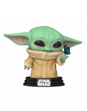 Фигурка Funko POP! Bobble: Star Wars: Mandalorian: Grogu with Butterfly (Exc) 54529