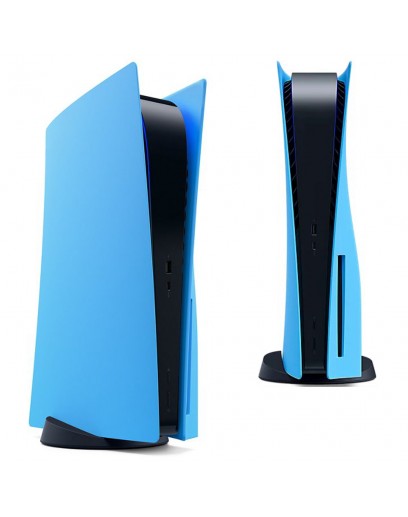 Съёмные боковые панели для Sony PlayStation 5 с дисководом (Голубой) (0582) (PS5) 