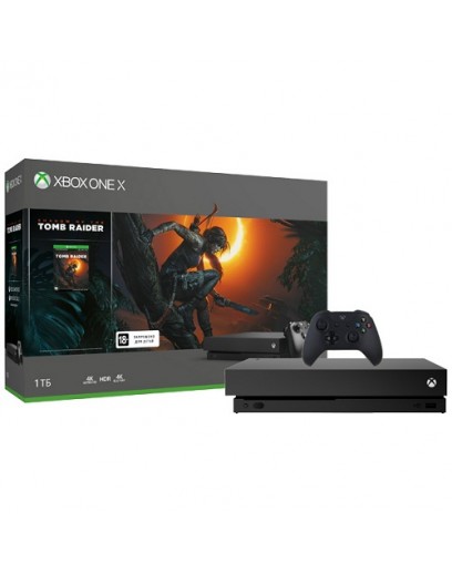 Игровая приставка Microsoft Xbox One X 1 ТБ + Игра Tomb Raider 