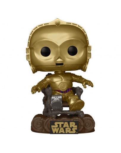 Фигурка Funko POP! Bobble: Star Wars Ep 6: RotJ 40th: C-3PO in chair 70744 