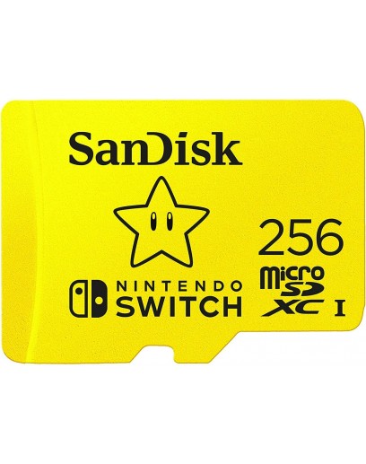 Карта памяти SanDisk microSDXC 256Gb (Super Mario) для Nintendo Switch (SDSQXAO-256G-GNCZN) 