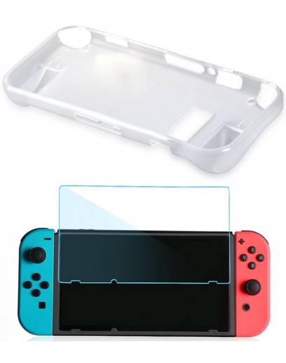 Набор аксессуаров OIVO Crystal Cover Kit 2 в 1 IV-SW036 (Nintendo Switch) 
