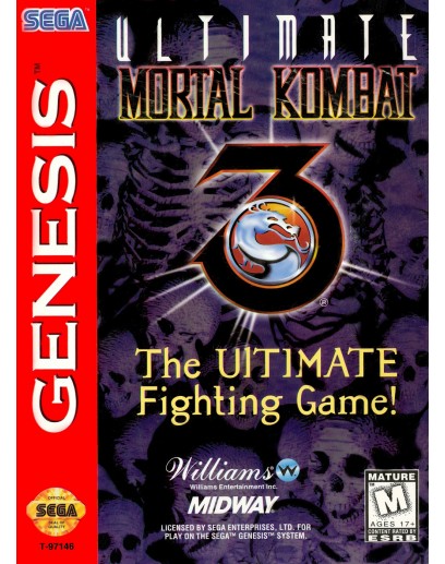 Игровой картридж для Sega Mortal Kombat 3 Ultimate 