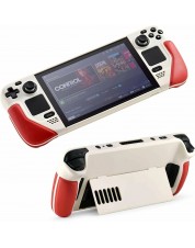 Защитный чехол с подставкой Console Case для Valve Steam Deck, бежевый/красный