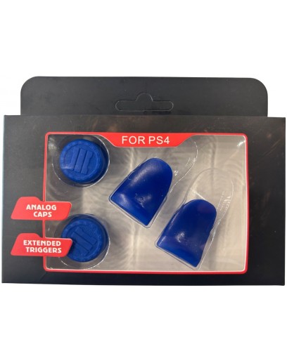 Насадки на стики + триггеры Simple Trigger Set (COD Blue) (PS4) 
