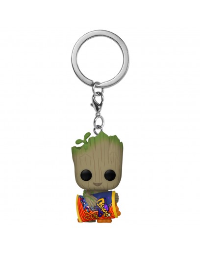 Брелок Funko Pocket POP!: I Am Groot: Groot With Cheese Puffs 70648 