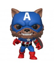 Фигурка Funko POP! Bobble: Marvel: Capwolf (Year Of The Shield) (Exc) 55506