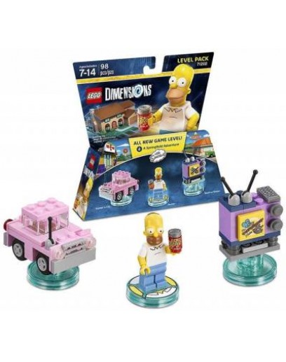 LEGO Dimensions Level Pack - The Simpsons (Homer's Car, Homer, Taunt-o-Vision) 