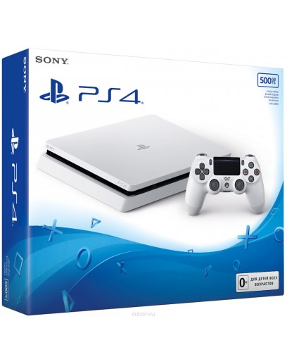 Игровая приставка Sony PlayStation 4 Slim 500 ГБ (White) 