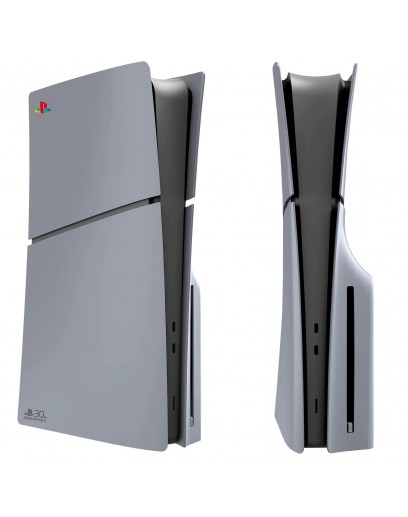 Съёмные боковые панели для Sony PlayStation 5 Slim с дисководом (Grey 30th Anniversary) (PS5) 