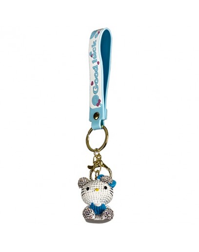Брелок для ключей Hello Kitty, 5 см голубой 