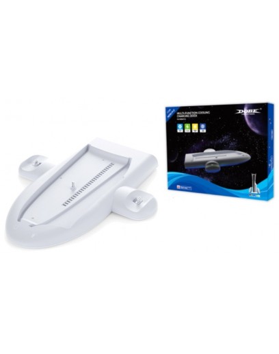 Вертикальная подставка Dobe Multi-Function Cooling Charging Dock для PS5 Slim (TP5-3528) 