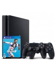 Игровая приставка Sony PlayStation 4 Slim 500 ГБ + Dualshock 4 + FIFA 19