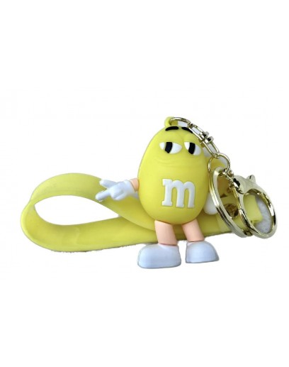 Брелок M&Ms 8 см желтый 