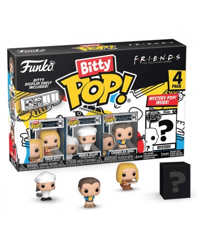 Фигурка Funko Bitty POP!: Friends S4: Phoebe Buffay+Monica Geller+Chandler+Mystery (1 of 4) 4PK 73051 