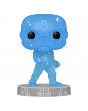 Фигурка Funko POP! Bobble: Marvel: Infinity Saga: Captain America Blue (Art Series) w/Case 57614