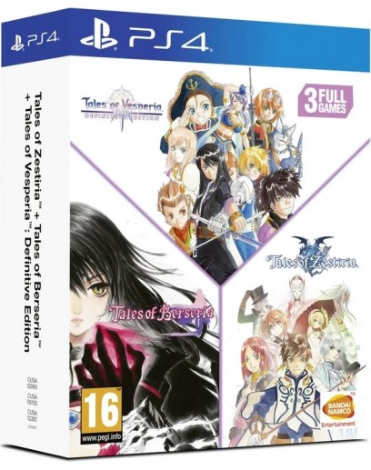 Tales of Zestiria + Tales of Berseria + Tales of Vesperia: Definitive Edition (русские субтитры) (PS4) 