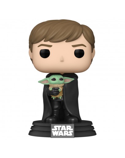 Фигурка Funko POP! Bobble: Star Wars: Mandalorian: Luke Skywalker with Grogu 58290 