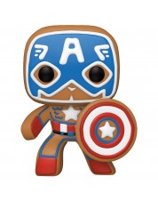 Фигурка Funko POP! Bobble: Marvel: Holiday: Gingerbread Captain America 50657