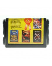 Игровой картридж для Sega Сборник 7 в 1 (русская версия) (BToads+MK,2,3,5+...)