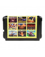 Игровой картридж для Sega Сборник 9 в 1 (русская версия) (MK3Ult+UStrike+X-Man2+Dune+RRash+...)