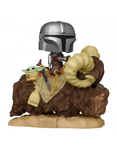 Фигурка Funko POP! Bobble: Star Wars: Mandalorian: Mandalorian w/ Child on Bantha 52373 