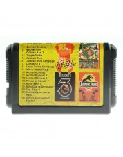 Игровой картридж для Sega Сборник 18 в 1 (русская версия) (BoogM+MK,2,3+...)