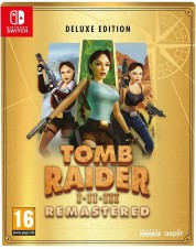 Tomb Raider I-III Remastered - Deluxe Edition (русская версия) (Nintendo Switch)