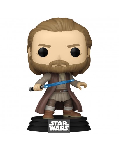 Фигурка Funko POP! Bobble: Star Wars: Obi-Wan Kenobi S2: Obi-Wan Kenobi (Battle Pose) 67584 