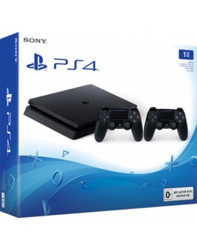 Игровая приставка Sony PlayStation 4 Slim 1 ТБ (Black) + DualShock 4 