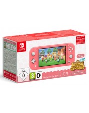 Игровая приставка Nintendo Switch Lite (кораллово-розовый) + код загрузки Animal Crossing + NSO (3 месяца)