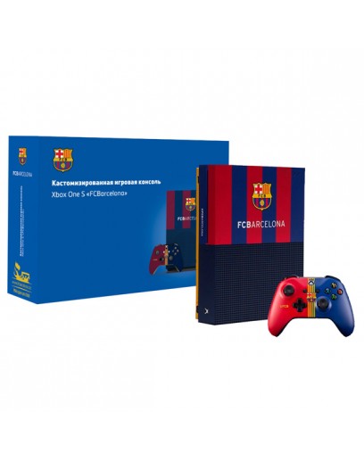 Игровая приставка Microsoft Xbox One S 1 ТБ "FC Barcelona" 