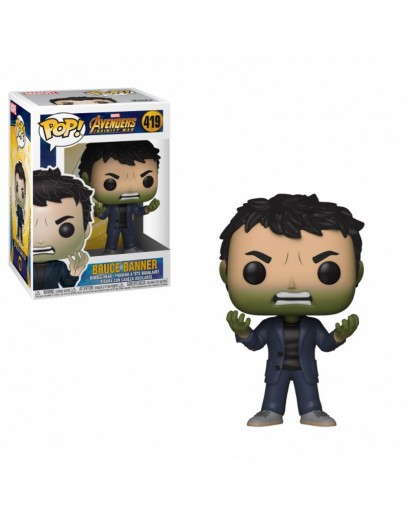 Фигурка Funko POP! Bobble: Marvel: Avengers Infinity War S2: Banner w/ Hulk Head 35776 