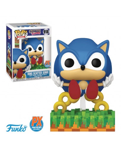 Фигурка Funko POP! Games: Sonic the Hedgehog: Ring Scatter Sonic (Previews Exclusive) 71557 