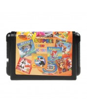 Игровой картридж для Sega Сборник 10 в 1 (русская версия) (Sonic3D+EJim2+JBook+Barbie+TToon+...)