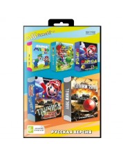 Игровой картридж для Sega Сборник 5 в 1 (Марио Танчики)
