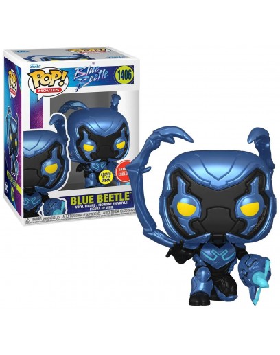 Фигурка Funko POP! Movies: Blue Beetle: Blue Beetle with Weapon (GW) (Exc) 73598 