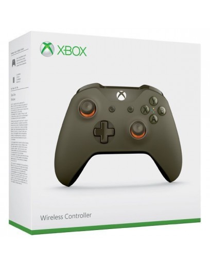 Беспроводной геймпад Xbox One S (зелено-оранжевый) 