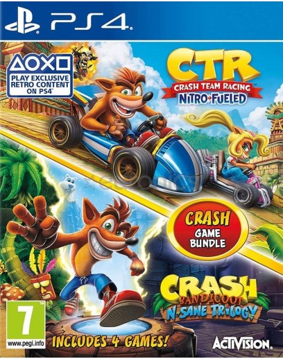 Crash Bandicoot N. Sane Trilogy & Crash Team Racing Nitro-Fueled (PS4) 