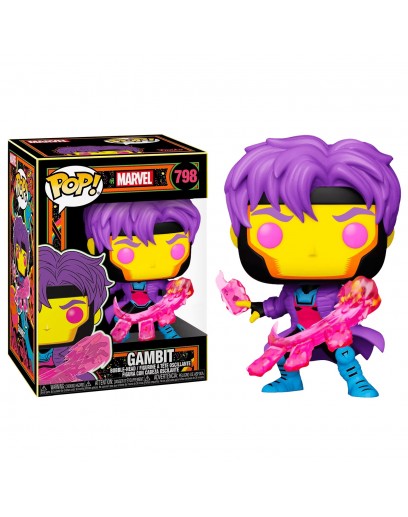 Фигурка Funko POP! Bobble: Marvel: Black Light: Gambit (Exc) 55628 